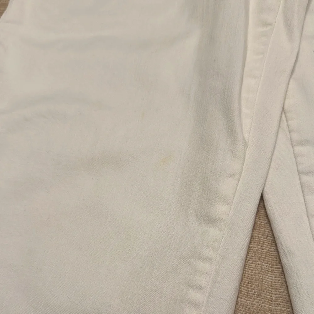 Talbots Women's White High Waist Wide Crop Pants‎